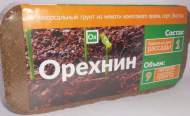 Кокосовый брикет Орехнин 9 литров (650-700гр) Кокосовый брикет Орехнин 9 литров (650-700гр)