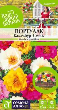 Портулак Каламбур смесь (семена Алтая) 0,1 гр Портулак Каламбур смесь (семена Алтая) 0,1 гр